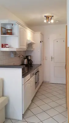 Küche/Küchenzeile in der Unterkunft Mühlenpark 2 Mühlenpark Haus A Wo 2