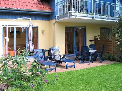 Ein Garten an der Unterkunft Moewennest