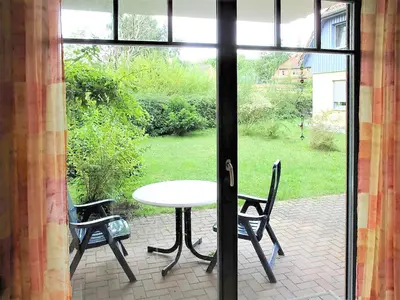 Ein Garten an der Unterkunft Moewennest