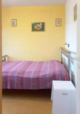 Ein Bett oder Betten in einem Zimmer der Unterkunft An der Stems Wo 1