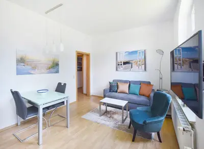 Ein Sitzbereich in der Unterkunft Haus Anna Wo 2
