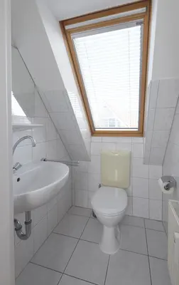 Ein Badezimmer in der Unterkunft Haus am Brunnen Haus 