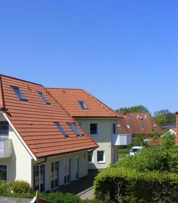 Das Gebäude in dem sich die Ferienwohnung befindet