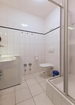 Ein Badezimmer in der Unterkunft Haus am Brunnen Haus 