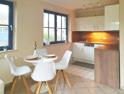 Küche/Küchenzeile in der Unterkunft Haus am Darßer Wald W3