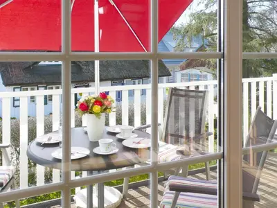Ein Patio oder anderer Außenbereich in der Unterkunft Buchengrund Wo 3