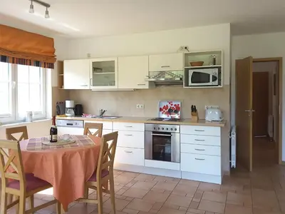 Küche/Küchenzeile in der Unterkunft Haus Albatros Albatros Wo 2