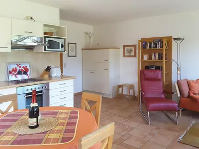 Küche/Küchenzeile in der Unterkunft Haus Albatros Albatros Wo 2