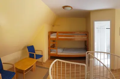 Ein Bett oder Betten in einem Zimmer der Unterkunft Eichenpark Haus 4 Wohnung 7