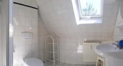 Ein Badezimmer in der Unterkunft Eichenpark Haus 4 Wohnung 7