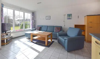 Ein Sitzbereich in der Unterkunft Haus Albatros Albatros Wo 1
