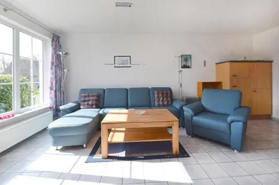 Ein Sitzbereich in der Unterkunft Haus Albatros Albatros Wo 1