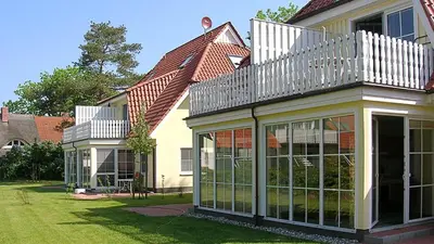 Das Gebäude in dem sich die Ferienwohnung befindet