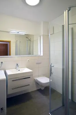 Ein Badezimmer in der Unterkunft Erlengrund 10