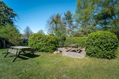 Ein Garten an der Unterkunft Tom's Hof Ferienwohnung Dascha