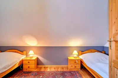 Ein Bett oder Betten in einem Zimmer der Unterkunft Am Redensee