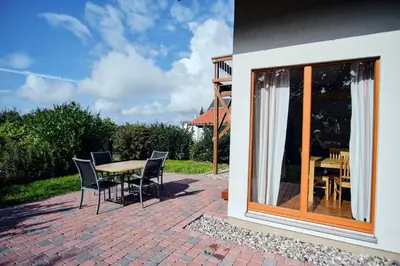 Das Gebäude in dem sich die Ferienwohnung befindet