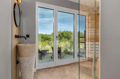 Ein Badezimmer in der Unterkunft Strand Hus