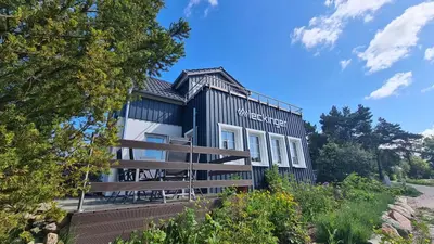 Das Gebäude in dem sich die Ferienwohnung befindet
