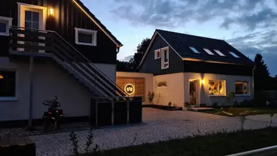 Das Gebäude in dem sich die Ferienwohnung befindet