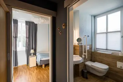 Ein Badezimmer in der Unterkunft Haus am Schilf - Wohnung 2
