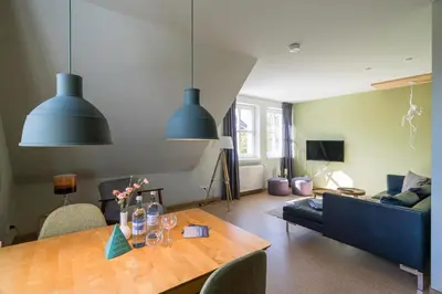 TV/Unterhaltungsangebot in der Unterkunft Haus am Schilf - Wohnung 6