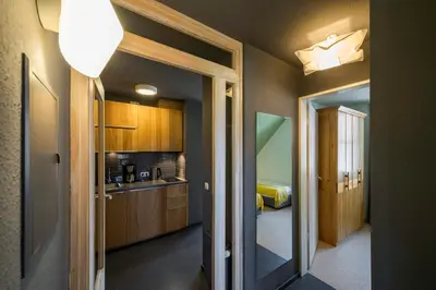 Küche/Küchenzeile in der Unterkunft Haus am Schilf - Wohnung 7
