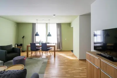 TV/Unterhaltungsangebot in der Unterkunft Haus am Schilf - Wohnung 5