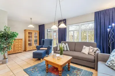 Ein Sitzbereich in der Unterkunft Ferienhaus 