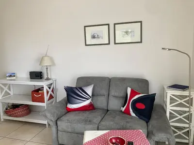 Ein Sitzbereich in der Unterkunft Atelierwohnung Götze