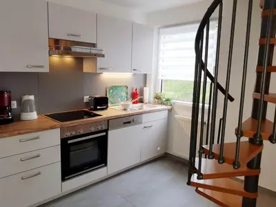 Küche/Küchenzeile in der Unterkunft Birkenstrasse 11a Wohnung 6