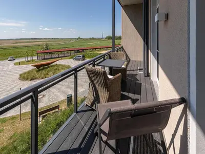 Ein Balkon oder eine Terrasse in der Unterkunft Alte Seefahrtschule App 39 