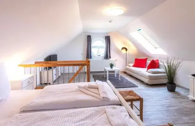 Ein Bett oder Betten in einem Zimmer der Unterkunft Darßer Weg 36a Whg 10 