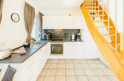 Küche/Küchenzeile in der Unterkunft Darßer Weg 36a Whg 10 