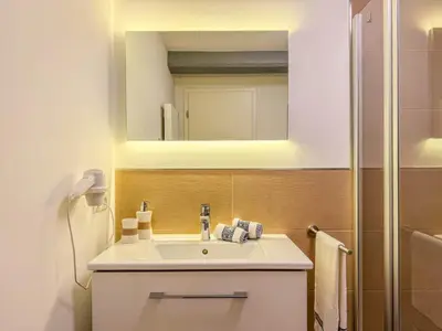 Ein Badezimmer in der Unterkunft Speicherresidenz App 4 4 - Wasserblick