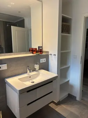 Ein Badezimmer in der Unterkunft Darssliebe