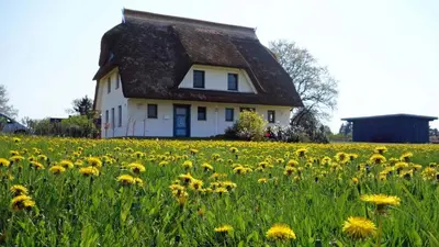 Das Gebäude in dem sich das Ferienhaus befindet