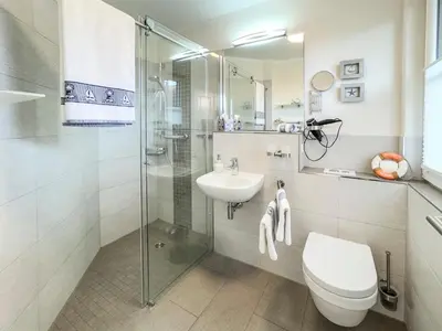 Ein Badezimmer in der Unterkunft Ferienhaus Witzki