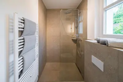 Ein Badezimmer in der Unterkunft SEEHAUS Prerow