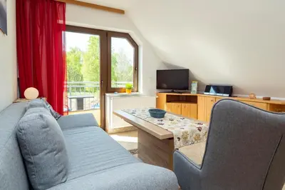 TV/Unterhaltungsangebot in der Unterkunft Haus Ahrens Wohnung 4