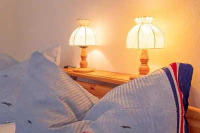 Ein Bett oder Betten in einem Zimmer der Unterkunft Haus Ahrens Wohnung 3