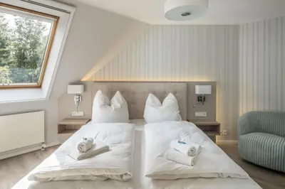 Ein Bett oder Betten in einem Zimmer der Unterkunft Haus am Meer Kiek Över 6