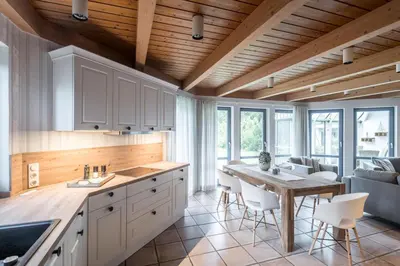 Küche/Küchenzeile in der Unterkunft Haus am Meer Kiek Över 6