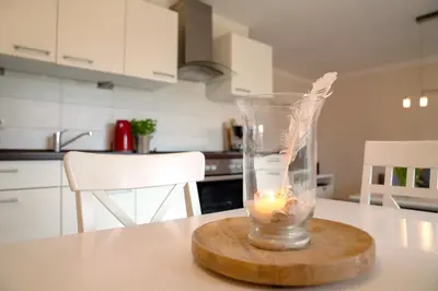 Küche/Küchenzeile in der Unterkunft Kavelweg 33a Villa Arielle Wohnung 2