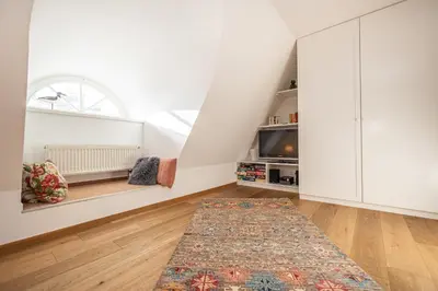 Ein Sitzbereich in der Unterkunft Achtern Diek Haus 2b