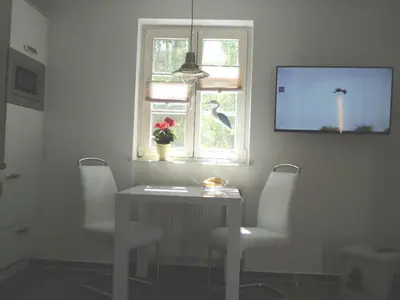 TV/Unterhaltungsangebot in der Unterkunft Achtern Diek Haus 6 Wohnung 1