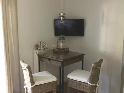 TV/Unterhaltungsangebot in der Unterkunft Achtern Diek Haus 6 Wohnung 2