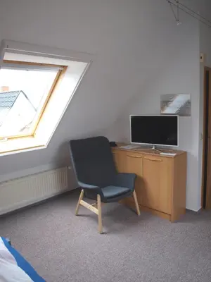 TV/Unterhaltungsangebot in der Unterkunft Wohnung Darßer Weg 10b