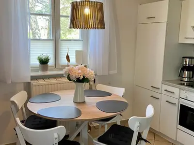 Küche/Küchenzeile in der Unterkunft Achtern Diek Haus 7 Wohnung 4