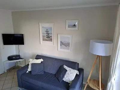 TV/Unterhaltungsangebot in der Unterkunft Achtern Diek Haus 7 Wohnung 4